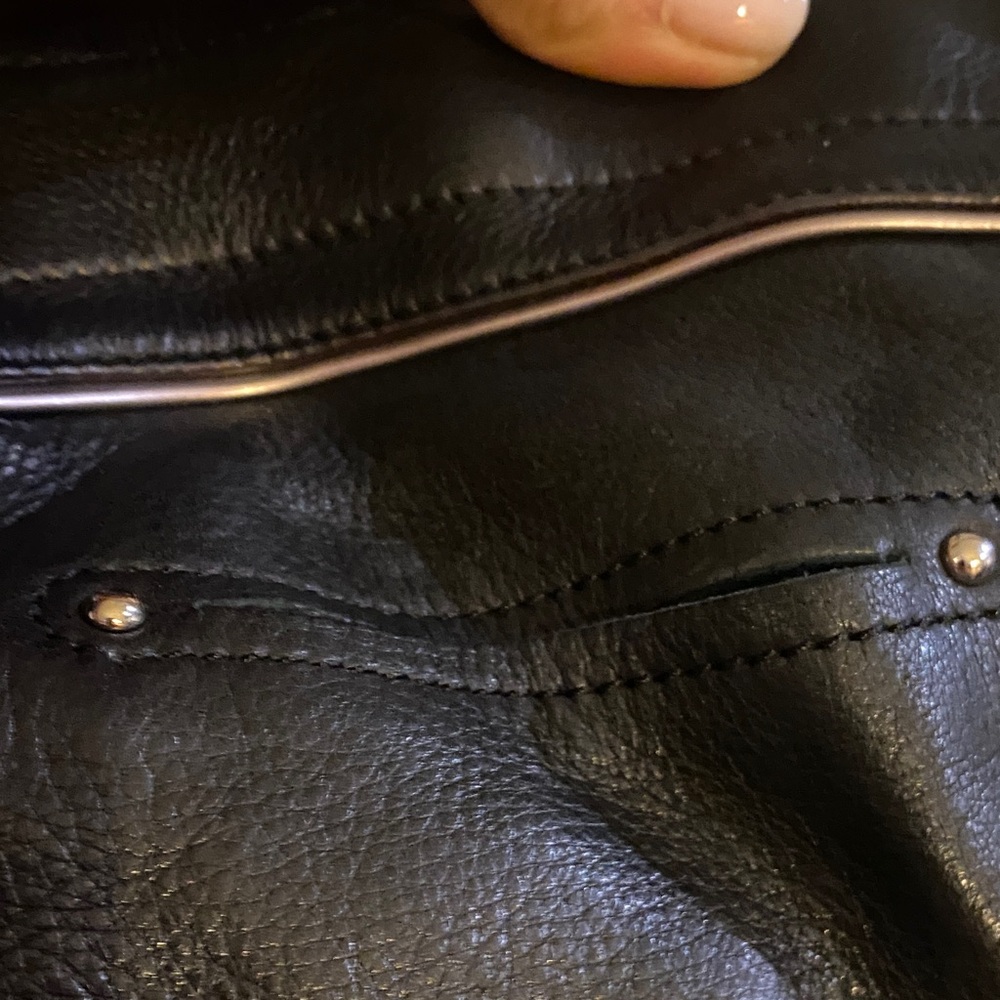 B Markowsky Black Leather Canterbury Satchel - Picture 10 of 16